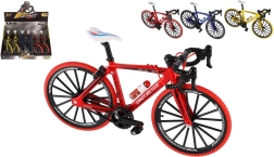 Finger bike metal/plastic 19 cm in various colors