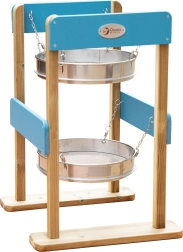 Medinis dvigubas smėlio sietas CLASSIC WORLD EDU