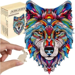 Medinė dėlionė KRUZZEL – vilkas, 170 dalių