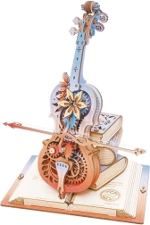 Robo time 3D medinė grojanti dėžutė „Stebuklingas violončelė“ – mechaninis dėlionės modelis