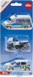 SIKU Čekijos policijos transporto priemonės su motociklu – 3 vnt.