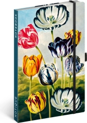 Užrašų knygelė „Tulipánai“ pagal Kateřiną Winterovą, linijomis, 13 x 21 cm