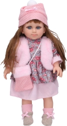 Lėlė su rankinuku 38 cm