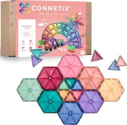 Connetix Pastel Mega Pack magnetinė konstruktorių rinkinys, 202 dalys
