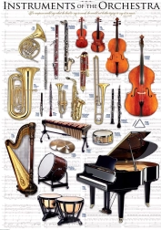 Dėlionė EUROGRAPHICS „Orkestro instrumentai“ 1000 dalių