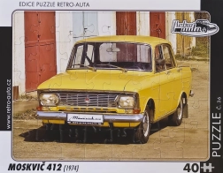 Retro galvosūkis Moskvitch 412 (1974) – 40 detalių