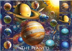 Dėlionė DINO Kosmosas ir aštuonios planetos 500 XL dalių
