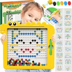 Magnetinė lenta WOOPIE MAGPAD dinozauras, montessori, 110 magnetinių sagų