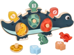 Medinė vaikiška dėlionė – Dinozauras