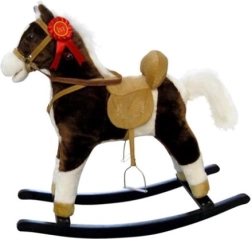 Supamasis arkliukas su melodija Milly Mally Mustang tamsiai rudas