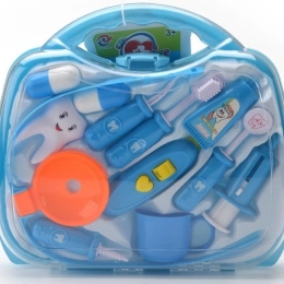 Vaikiškas stomatologo rinkinys lagamine – gydytojo žaidimas nuo 3 metų