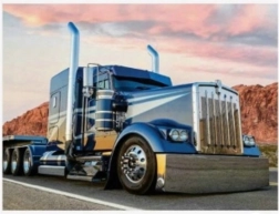 Deimantinė mozaika Mėlynas sunkvežimis 30x40 cm