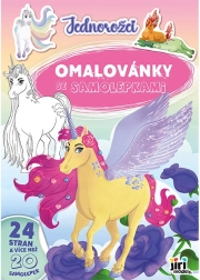 Unicorn Coloring Book A4 with Stickers