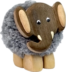 Vaikiška medinė figurėlė XL Pompon dramblys