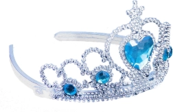 Žiemos princesės karūnėlė su mėlynais akmenėliais