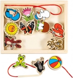 Detoa vėrimo rinkinys KURMIUKAS – medinis vėrimo komplektas