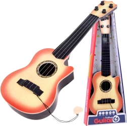 Children’s 4-string guitar with pick - 1 piece – Orange-yellow
