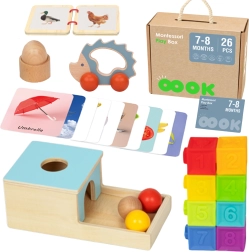 Montessori dėžė XXL Tooky Toy vaikams 7–8 mėn.