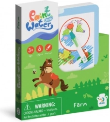 Magiškas piešimas vandeniu Ūkis spalvinimo knygelė