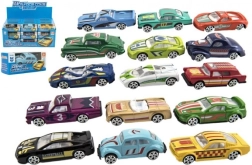 Metalinis lenktyninis automobilis 6 cm dėžutėje