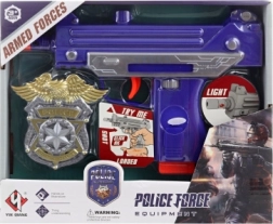 Šviečiantis ir garsus vaikiškas baterijomis maitinamas pistoletas