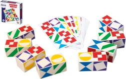Stalo žaidimas „Domino Match“ iš medžio dėžutėje