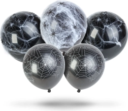 Halloween Balloon Set with Spider Web and Spiders
