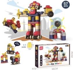 Roboto konstruktorius – kūrybinės kaladėlės (57 dalys)