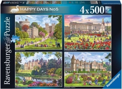 Ravensburger puzzle Royal Residences of Great Britain 4x500 pieces