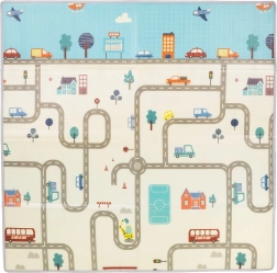 Chipolino vaikiškas žaidimų kilimėlis Miestas 142 × 142 cm