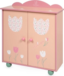 Medinė lėlių drabužinė su priedais TULIPE