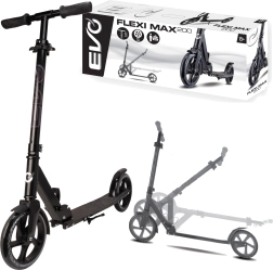 EVO paspirtukas Flexi Max 200 juodas su stoveliu ir diržu 8+