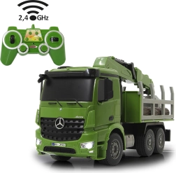 Jamara Mercedes-Benz Arocs RC miško sunkvežimis medienai vežti 1:20, 2,4 GHz