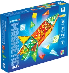 Magnetinė konstruktoriaus rinkinys GEOMAG Gems Rocket – 32 dalių