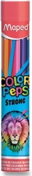 Spalvoti pieštukai MAPED Color’Peps Strong metalinėje tūbelėje, 12 vnt.