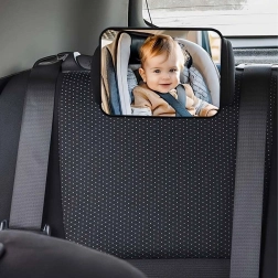 Rear baby car mirror for headrest, adjustable 18.8 × 13.5 cm