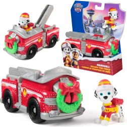 Paw Patrol kalėdinis gaisrinės automobilis su Maršalo figūrėle