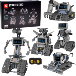 5 viename robotų konstruktorius su nuotoliniu valdymu