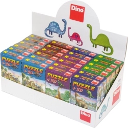 Dino dėlionė dinozaurai 60 detalių su figurėle (6 motyvų miksas) – 1 vnt.