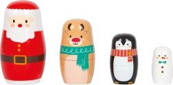 Kalėdinė medinė matrioška „Small Foot“