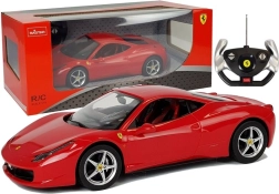 R/C automobilis Ferrari 458 Italia Rastar 1:14 raudonas