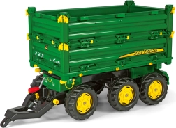 Rolly Toys išverčiamas priekabos kėbulas JOHN DEERE su 3 ašimis