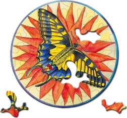 Round Puzzle CURIOSI Picoli Butterfly 33 Pieces