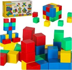Magnetinės statybinės kaladėlės – kubinė 64 vnt. rinkinys