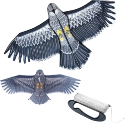 Skraidantis aitvaras erelio formos 150 × 70 cm su rite ir 100 m virve