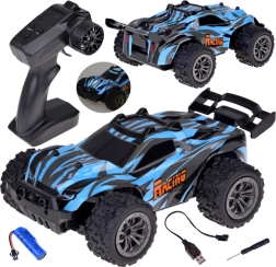 Nuotolinio valdymo lenktyninis automobilis Rapid Monster su apšvietimu