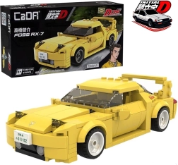 CaDA konstruktorius – lenktyninis automobilis MAZDA RX-7 FD – geltonas, 278 detalės