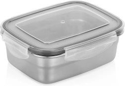 Nerūdijančio plieno maisto dėžutė su dangteliu ir sandarikliu 500 ml