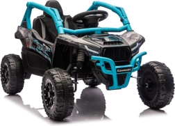 Elektrinis vaikiškas automobilis KAWASAKI JS330 24V, juodai mėlynas