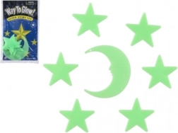 Šviečianti sienos dekoracija Žvaigždės ir Mėnulis